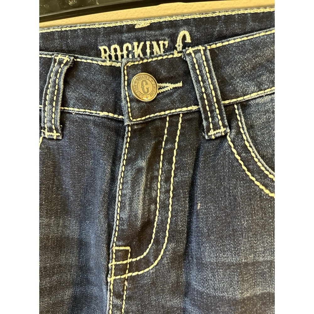 Rockin C Kids Jeans Size 14 Dark Wash NWT - Picture 2 of 7